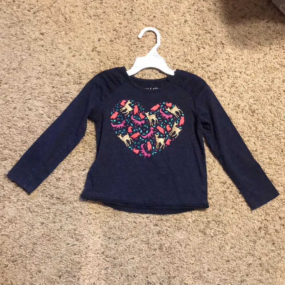 Holiday girls toddler shirt 4T (Peanut & Ollie)